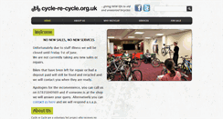 Desktop Screenshot of cycle-re-cycle.org.uk