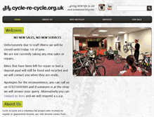 Tablet Screenshot of cycle-re-cycle.org.uk